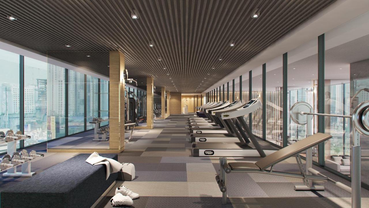 Somerset Rama 9 Банкок Екстериор снимка The gym at the hotel